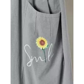 Womens floral print casual trousers
