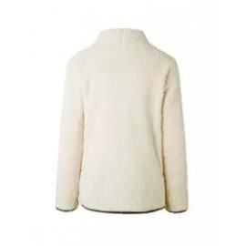 High Neck Zipper Plain Hoodie