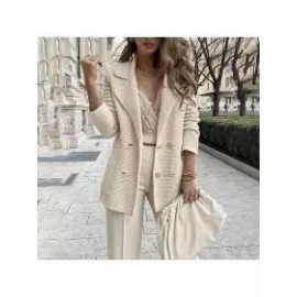 Ladies Elegant Fashion Solid Color Blazer
