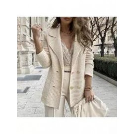 Ladies Elegant Fashion Solid Color Blazer