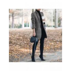 Autumn And Winter Vintage Printing Suit Jacket