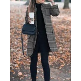 Autumn And Winter Vintage Printing Suit Jacket
