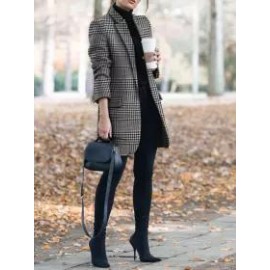 Autumn And Winter Vintage Printing Suit Jacket