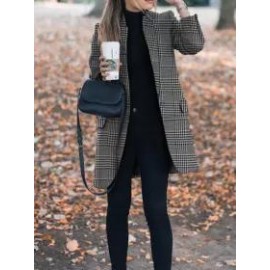 Autumn And Winter Vintage Printing Suit Jacket