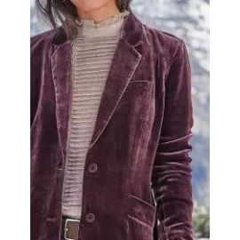 Elegant vintage velvet blazer jacket