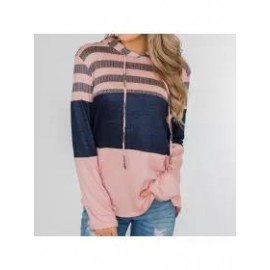 Fashion-New Top Loose Design Hoodie Pullover Long Sleeve Contrast Color Hoodie
