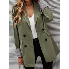 Autumn/Winter Solid Color Lapel Button Slim Fit Blazer