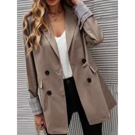 Autumn/Winter Solid Color Lapel Button Slim Fit Blazer