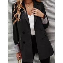 Autumn/Winter Solid Color Lapel Button Slim Fit Blazer