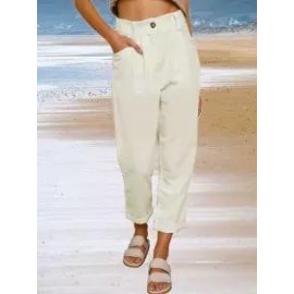Casual Loose Solid Color Pants