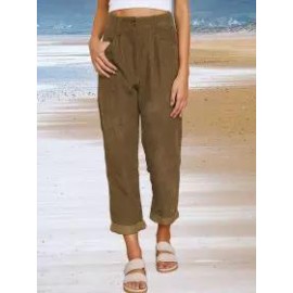 Casual Loose Solid Color Pants