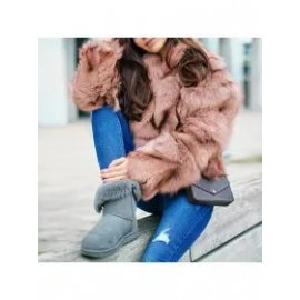 New Women Fur Vintage Leather Casual Coat Jacket