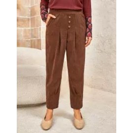 Ladies Elastic Waist Trousers