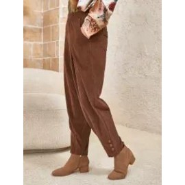 Ladies Elastic Waist Trousers