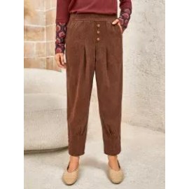 Ladies Elastic Waist Trousers