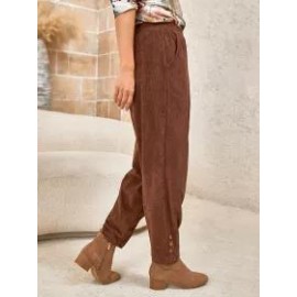 Ladies Elastic Waist Trousers