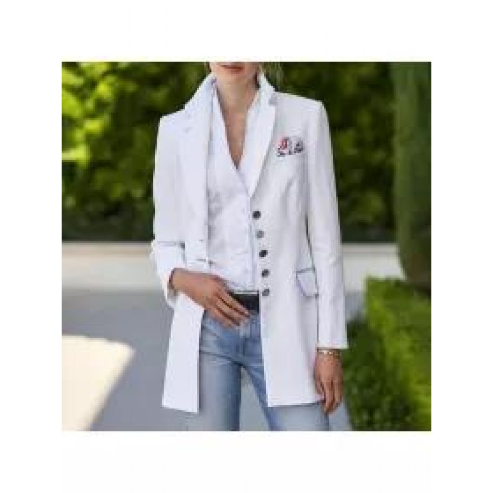 Ladies British Style Lapel Blazer Ladies British Style Lapel Blazer