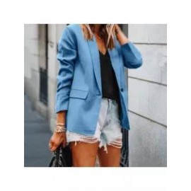 Fashion all-match solid color blazer