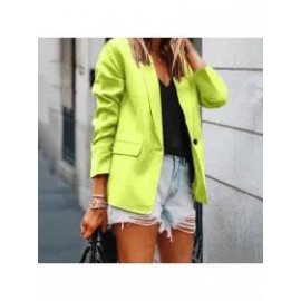 Fashion all-match solid color blazer