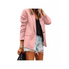 Fashion all-match solid color blazer