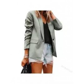 Fashion all-match solid color blazer