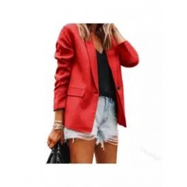 Fashion all-match solid color blazer