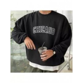 Graphic Print Crew Neck Pullover Sweatshirt
