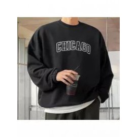 Graphic Print Crew Neck Pullover Sweatshirt