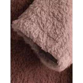 Contrast Stitching Double-sided Plush Casual Hoodie