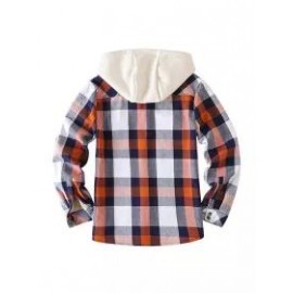 Mens Winter Plaid Thick Casual Jacket