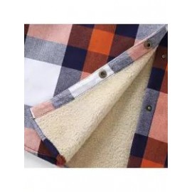 Mens Winter Plaid Thick Casual Jacket