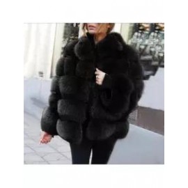 New Women Chic Vintage Fur Leather Warm Jacket Coat
