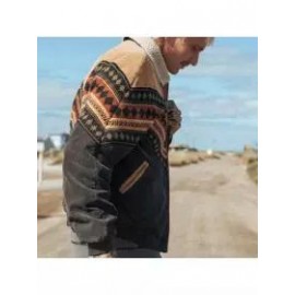 Unisex Fashion Printed Fleece Jacket Coat