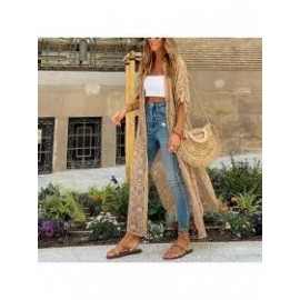 Fashion long-sleeved lace cardigan