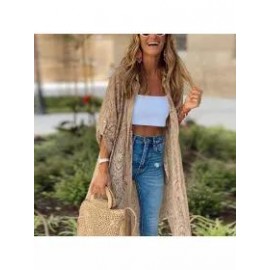 Fashion long-sleeved lace cardigan