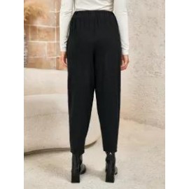 Ladies Ethnic Pattern Stitching Trousers