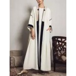 Women's Elegant Cotton And Linen Cardigan Loose Robe Cardigan