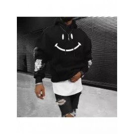Men's Oversized Vintage Smiley Casual Sweatshirt