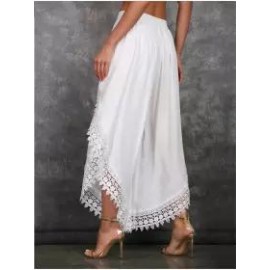 Lace And Tulip Wide Leg Pants