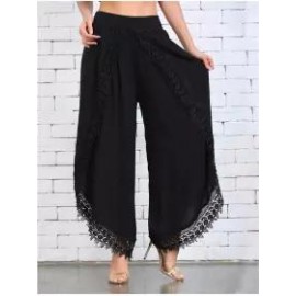 Lace And Tulip Wide Leg Pants