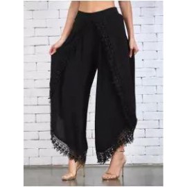 Lace And Tulip Wide Leg Pants