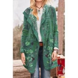 Printed casual long sleeve jacket