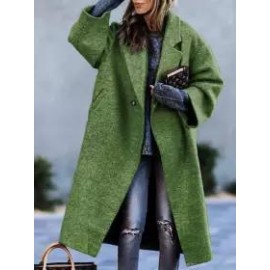 Casual Loose Button Pocket Cardigan Coat
