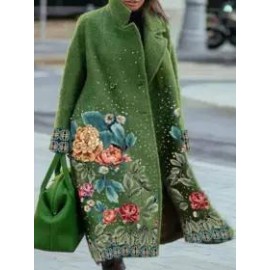 Casual Loose Button Pocket Cardigan Coat