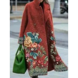 Casual Loose Button Pocket Cardigan Coat