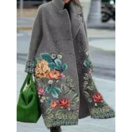 Casual Loose Button Pocket Cardigan Coat