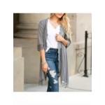 Lace Patchwork Mid Length Loose Sunscreen Cardigan