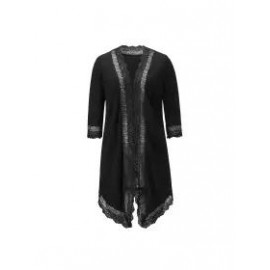 Lace Patchwork Mid Length Loose Sunscreen Cardigan