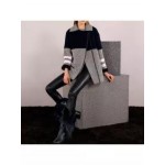 Fashion All-match Print Woolen Coat