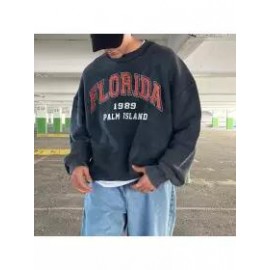 Retro Men's Florida Casual Print Sweatshirt